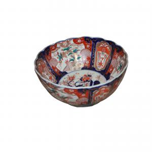 Late 1800s Japanese Imari Porcelain Centerpiece Plate